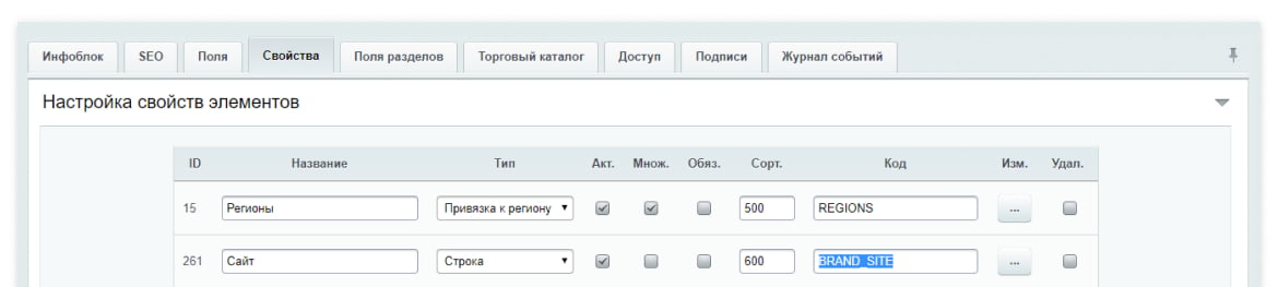 Настройка отображения ссылки на официальный сайт Настройка отображения ссылки на официальный сайт