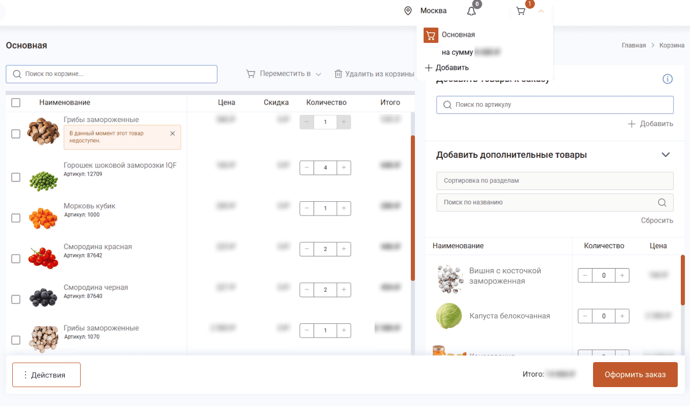 Мультикорзина