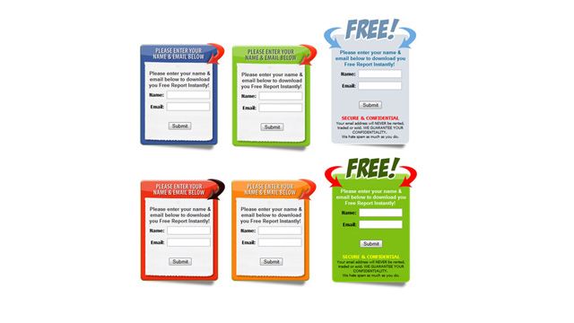 Дизайн формы opt-in Дизайн формы opt-in