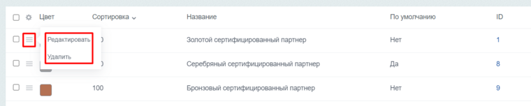 Документация Сотбит: . Настройка статусов поставщиков. Картинка 1