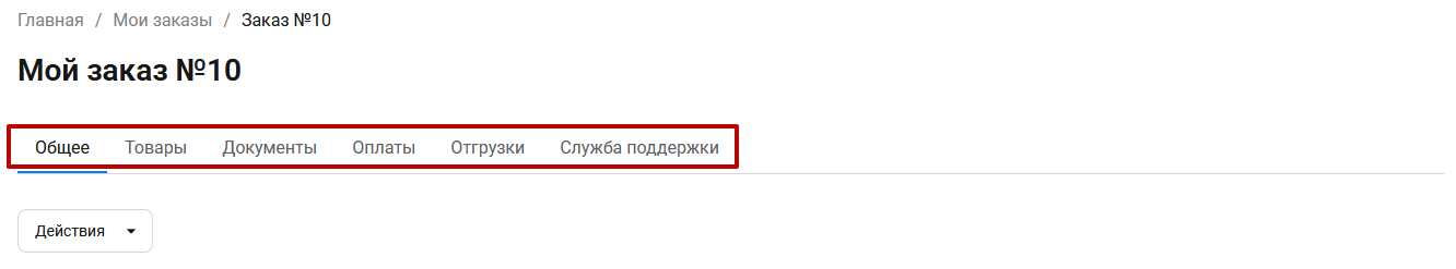 Документация Сотбит: Сотбит: B2B. Детальная карточка заказа. Картинка 2