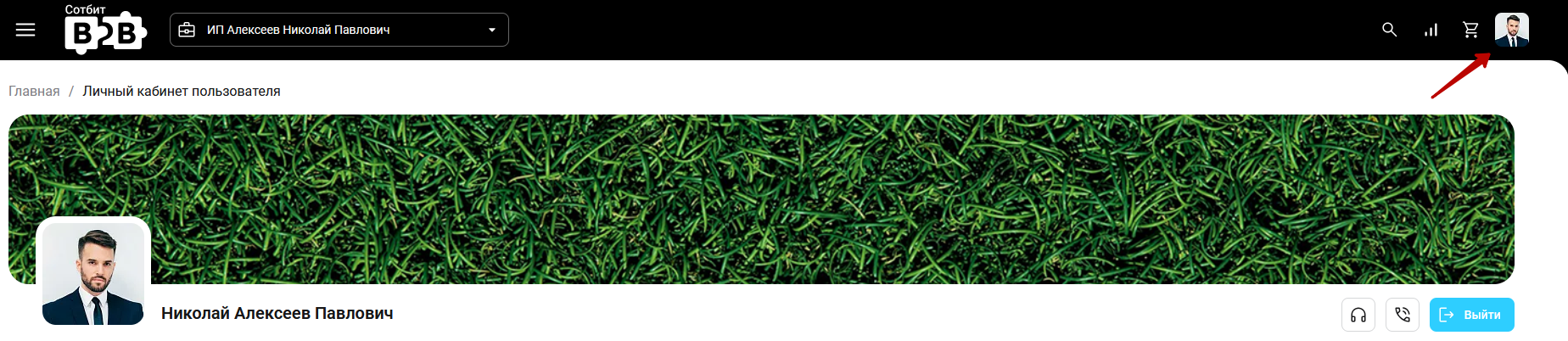 Документация Сотбит: Сотбит: B2B. Личный кабинет пользователя. Картинка 2