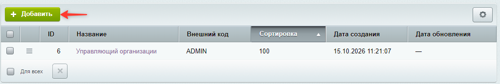 Документация Сотбит: . Системные должности. Картинка 1
