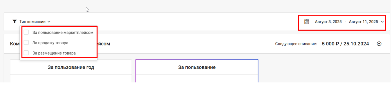 Документация Сотбит: Сотбит: Маркетплейс. Комиссии. Картинка 2