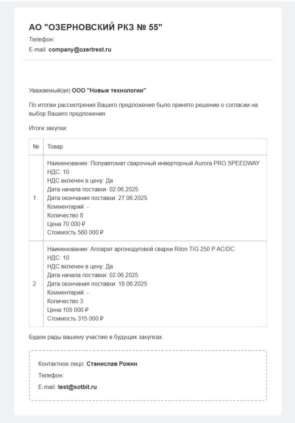Документация Сотбит: . Для поставщика. Картинка 6