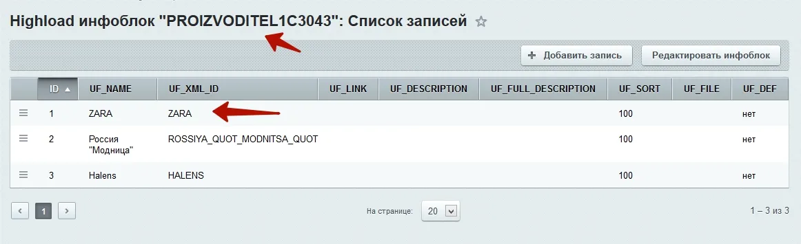 Highload инфоблок Highload инфоблок